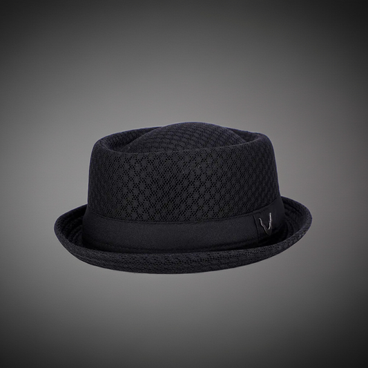 Breathable Flat-Brimmed Jazz Hat - Foldable Sun Hat
